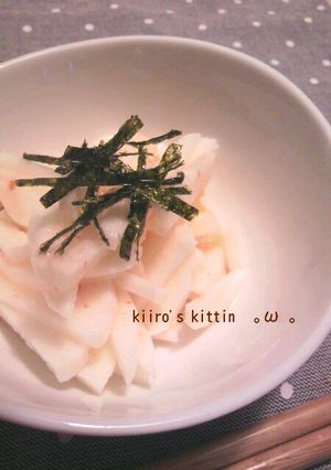 山芋のｼｬｷｼｬｷ♪梅ドレがけ-レシピのメイン写真