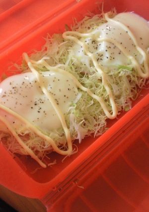 朝食にルクエでハムエッグ-レシピのメイン写真