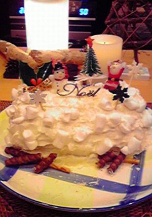 簡単クリスマスケーキ☆ブッシュドノエル-レシピのメイン写真