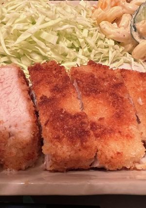ちょっとだけヘルシーに、焼きトンカツ-レシピのメイン写真