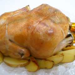 รูปของ 生の丸鳥で♪ローストチキン♡♡
