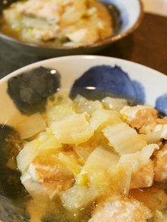 簡単すぐできる☆白菜と鶏胸肉のみぞれ煮-レシピのメイン写真
