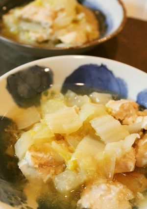 簡単すぐできる☆白菜と鶏胸肉のみぞれ煮-レシピのメイン写真
