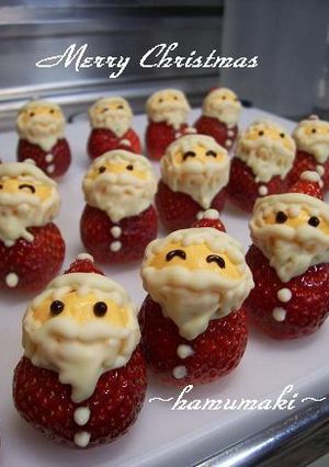 子供が喜ぶ！クリスマスに☆苺deサンタ♪-レシピのメイン写真