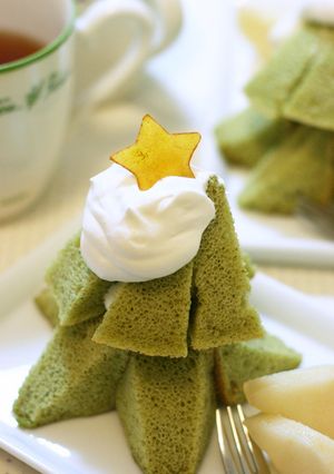 卵１個で２人分☆シフォンツリー-レシピのメイン写真