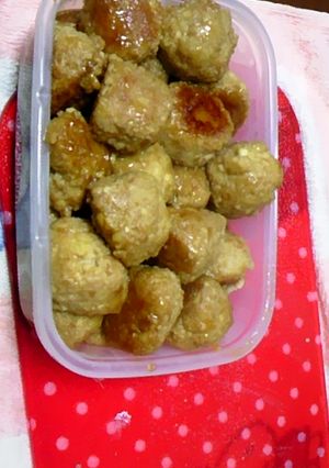 お弁当用冷凍おかず～豆腐のヘルシー肉団子-レシピのメイン写真