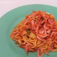 キムチ&桜エビのパスタ