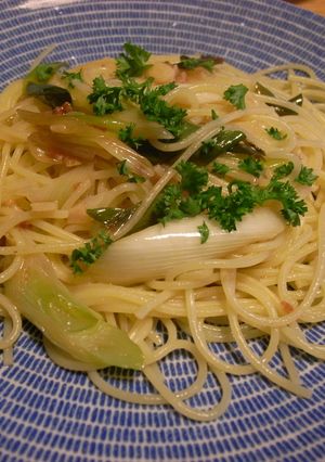 酒盗の挑戦☆シンプルで美味しいねぎパスタ-レシピのメイン写真