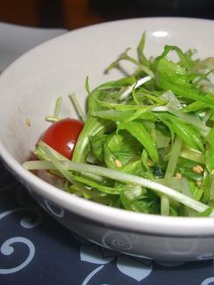 水菜とたくあんのサラダ-レシピのメイン写真