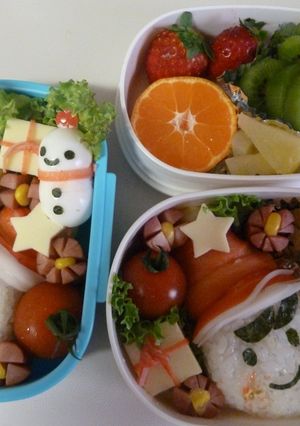 サンタのお弁当-レシピのメイン写真