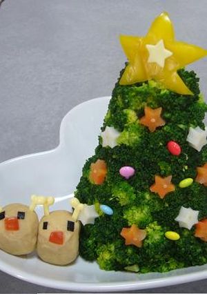 丸ごと食べる！クリスマスツリーのサラダ☆-レシピのメイン写真