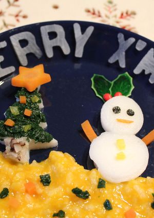 離乳食中期のクリスマスプレート-レシピのメイン写真
