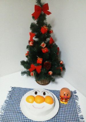 私も「アンパンマンケーキ」を作ったよ。-レシピのメイン写真