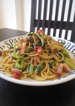 旬の野菜たっぷり和風パスタ-レシピのメイン写真