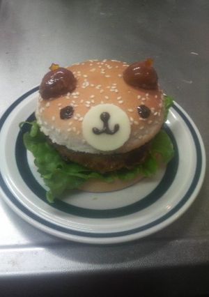 くまさんの照り焼きハンバーガー♪-レシピのメイン写真
