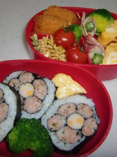 ひなまつりにも! お花のり巻き弁当-レシピのメイン写真