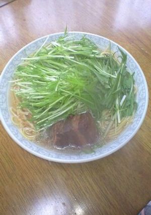 水菜たっぷり角煮ラーメン-レシピのメイン写真