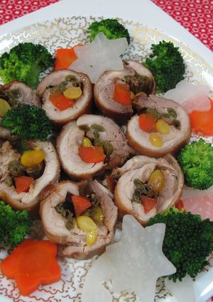 簡単　クリスマスチキンロール　炊飯器で-レシピのメイン写真