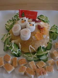 クリスマス仕様のオムライス☆-レシピのメイン写真