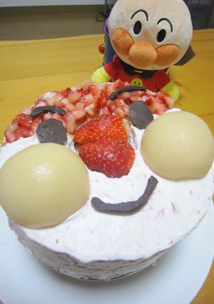 ベビーも大人も一緒に☆アンパンマンケーキ-レシピのメイン写真