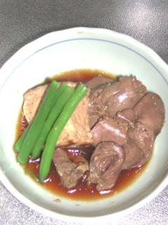 鶏レバーと焼き豆腐の味噌煮-レシピのメイン写真