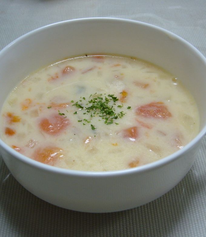 トマト入りさっぱりクラムチャウダー by koro蔵 【クックパッド】 簡単