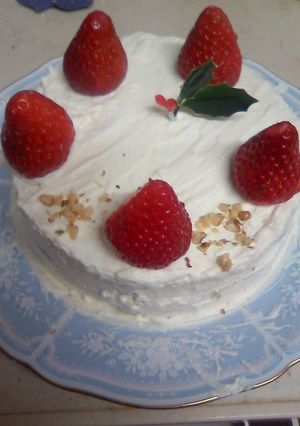 レンジで簡単クリスマスケーキ-レシピのメイン写真