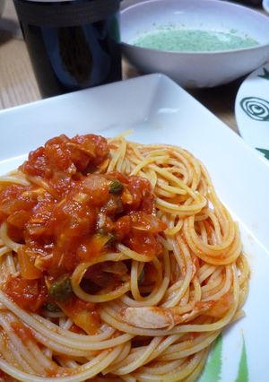 簡単パスタ　プッタネスカ風-レシピのメイン写真