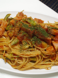 ベーコンとキャベツのトマトソースパスタ-レシピのメイン写真