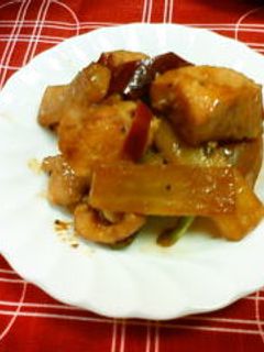 鶏とピーマンと大根の味噌炒め-レシピのメイン写真