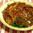 豚ヒレ肉のデミソース煮込み