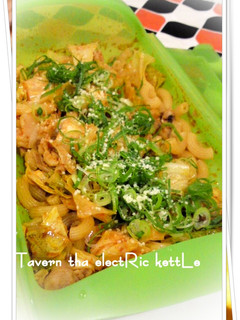 ルクエで簡単!豚キムチパスタ-レシピのメイン写真
