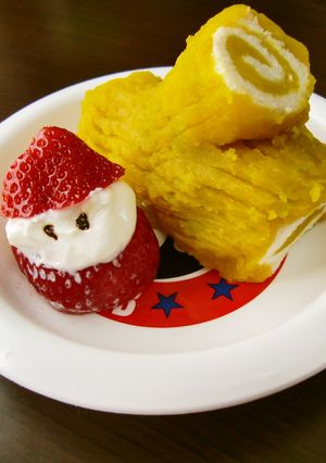 赤ちゃんも食べれるブッシュドノエル☆-レシピのメイン写真