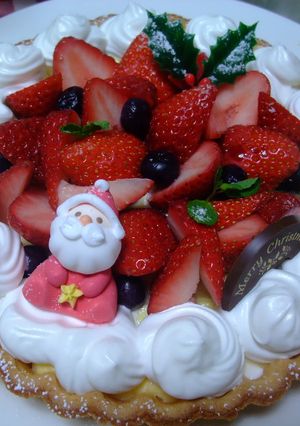 苺タルトのクリスマスケーキ-レシピのメイン写真