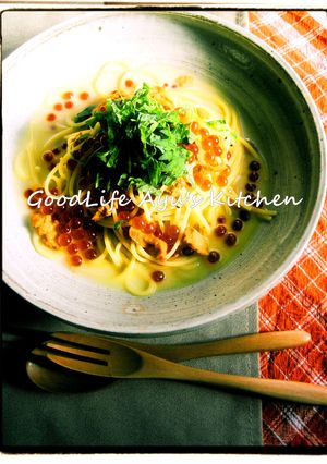 雲丹といくらのクリームスパゲティ-レシピのメイン写真