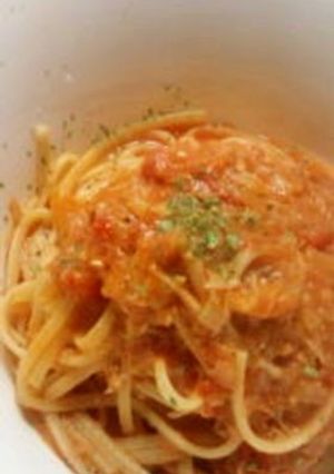 あっさりな☆カニのトマトクリームパスタ-レシピのメイン写真