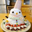 メリークリスマス☆雪だるまケーキ