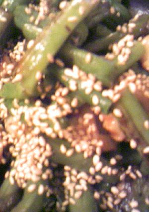 ちくわといんげんの醤油みりん酒片栗粉炒め-レシピのメイン写真