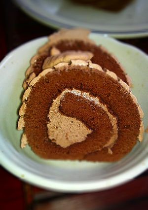 ロールケーキがきれいに切れる方法☆-レシピのメイン写真
