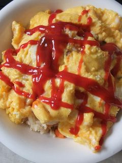 炊きこみご飯でオムライス-レシピのメイン写真