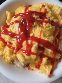 炊きこみご飯でオムライス-レシピのメイン写真