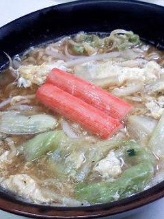 包丁要らずで簡単! かき玉レタスラーメン-レシピのメイン写真