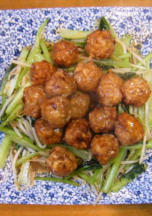 豚小間で作る肉団子の甘酢あんかけ-レシピのメイン写真