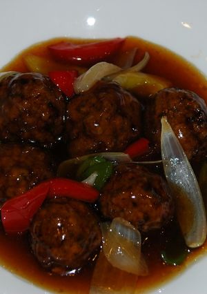 簡単☆肉団子の甘酢（大葉入り）-レシピのメイン写真
