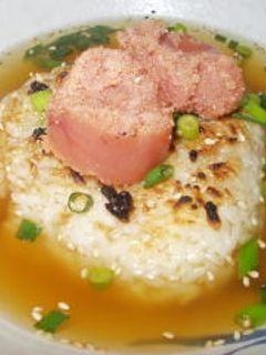 焼きおにぎりのあんかけ(焼きたらこ)-レシピのメイン写真