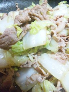 白菜と豚肉の柚子こしょう炒め☆-レシピのメイン写真