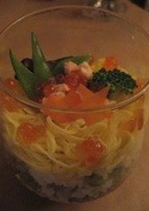カップ寿司(35歳の誕生日)-レシピのメイン写真