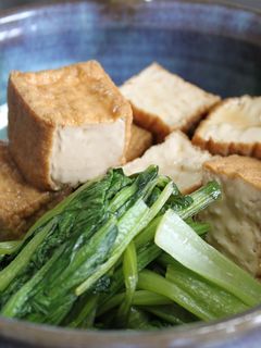 小松菜と厚揚げの煮びたし-レシピのメイン写真