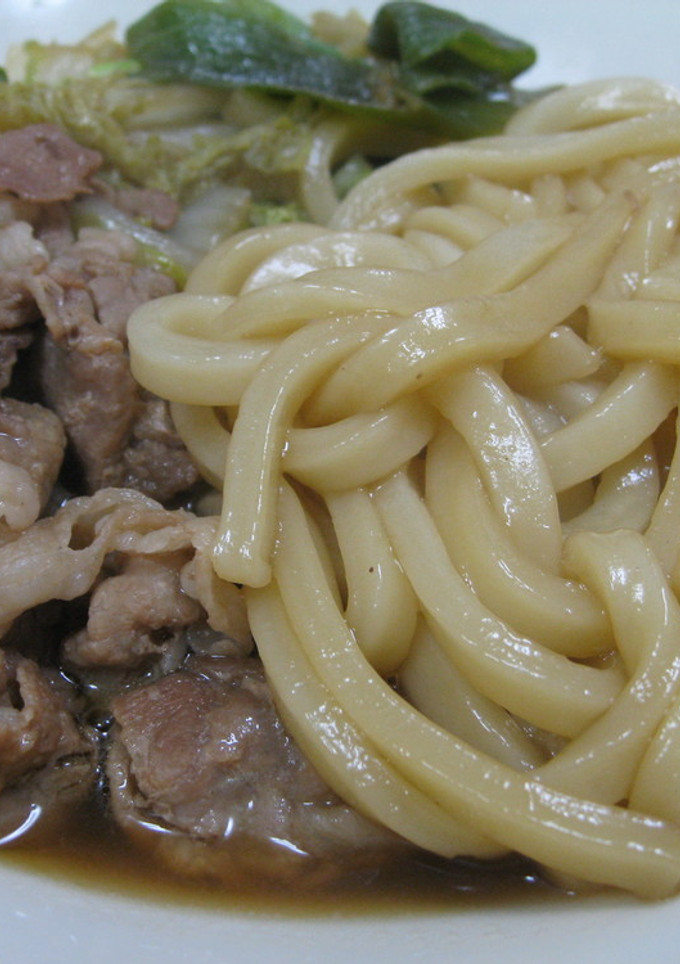 豚肉と白菜の煮込みうどん-レシピのメイン写真