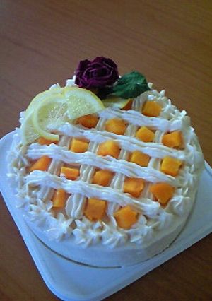 無添加！ノンオイル！1歳バースデーケーキ-レシピのメイン写真